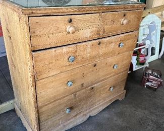 Antique stripped dresser