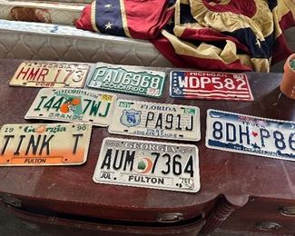 Vintage license plates 