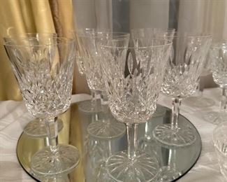 Waterford Lismore wine goblets 