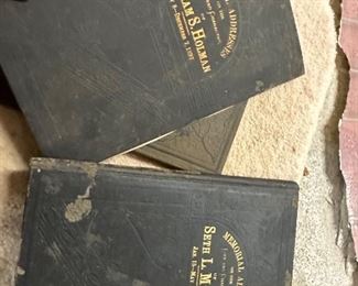 Antique funeral memorial programs