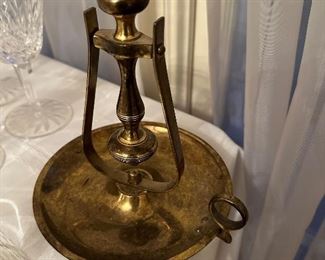 Brass maritime candle holder 