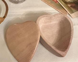 Soapstone heart box