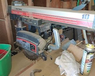 Radial arm saw