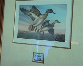 Ducks Unlimited stamped print