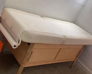 Massage table and cabinet $750