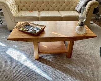 Swedish pine coffee table.