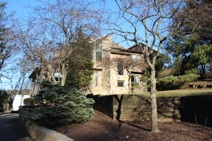 The front of the house