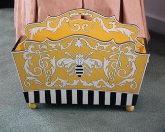 MacKenzie Childs bee magazine rack