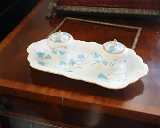 Antique English ink stand