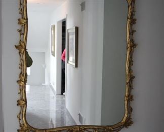 Vintage gilt framed wall mirror