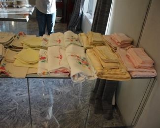 Table linens - some vintage