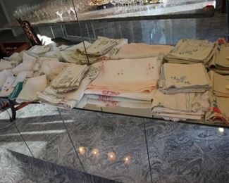 Table linens, some vintage