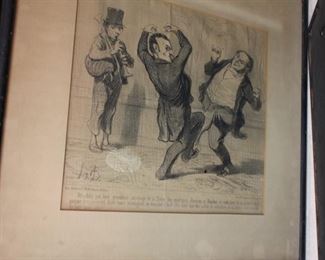 Vintage Daumier lithographs