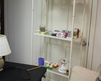 Bamboo style etagere