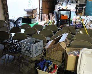 Metal folding chairs