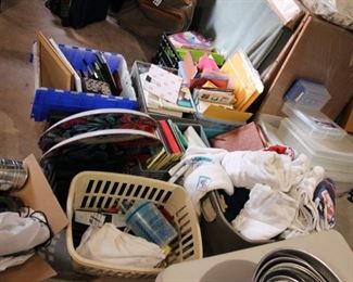 Lots of office supplies