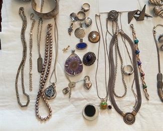 Sterling jewelry / some signed