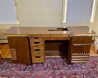 Vintage sewing table