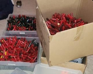 lots and lots of 12 gauge casings