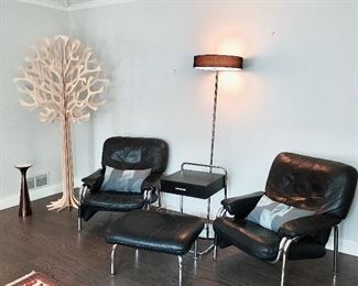 "Eichenberger" Kangaroo Chairs, Finland Wooden Tree