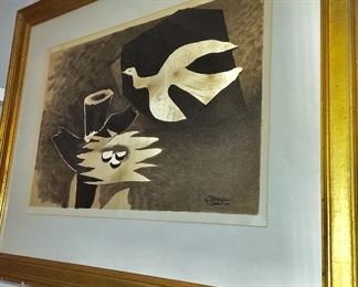 Art, "The Bird & It's Nest", 1957 by French Artist Barque