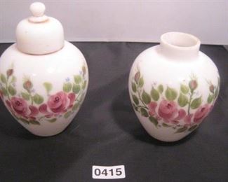 Hand painted ginger jars