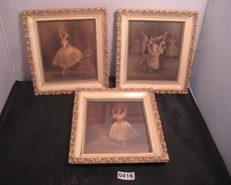 1940's Sophie Ballerina Framed Interpretation pictures