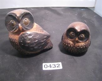 Vtg Otagari Ceramic Owls  made in Japan