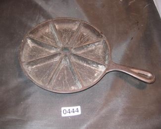Antique Lodge cast iron divided skillet