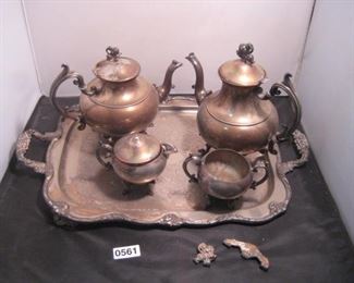Silverplate tea/coffee set
