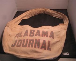 1950's Alabama Journal newsboy delivery bag