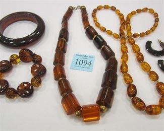 VINTAGE AMBER TONE  JEWELRY