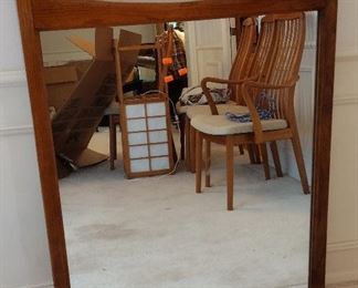 HANGING MID CENTURY WALL MIRROR