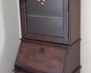 ASHLEY FURNITURE TWO PIECE DROP FRONT SECRETARY