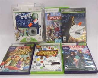 SIX XBOX 360 GAMES