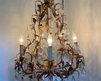 We have a few beautiful original to this home vintage crystal chandeliers -- priced to sell. 