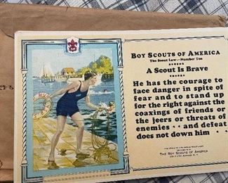 Vintage Boy Scout Creed Cards...