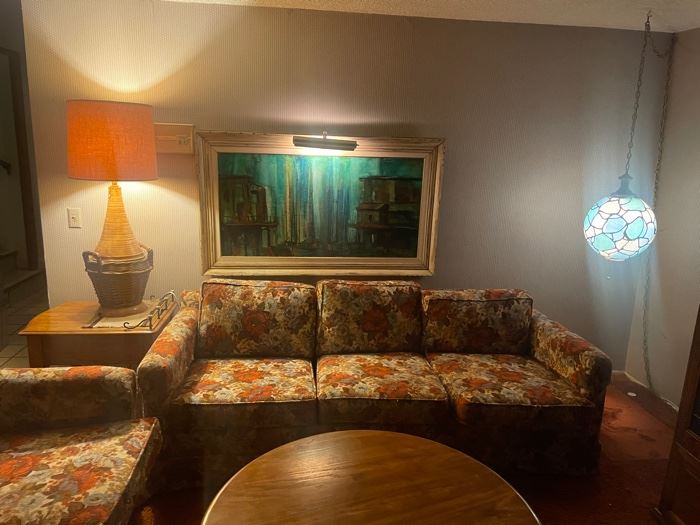 Every room is filled with vintage furniture & art! Original pieces left in their original spots since 1964!