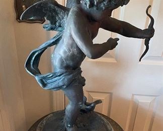 $350 - Angel Spelter signed, By Houdon 28x19