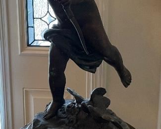 $350 - Angel Spelter signed, By Houdon 28x19