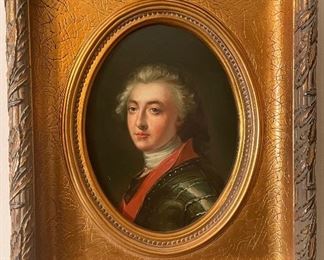 $150 - Decorative portrait in gilt frame 24x21 