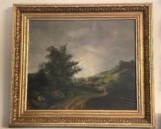 $180 -Lansdcape oil on canvas 21x24 approx