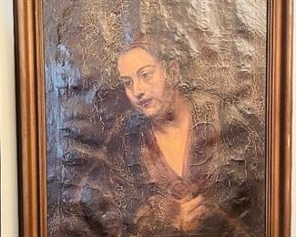 $220 - Portait lady Museum copy of Hendrick Toffels 33x29