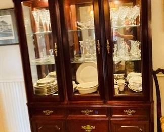 $295 China Cabinet Chippendale style SIZE 