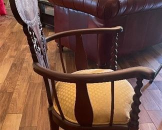 $220 - Inlaid armchair 44Tx25W