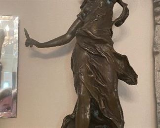 $190 - Set of Spelter figurines  25x8