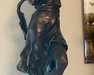 $190 - Set of Spelter figurines  25x8