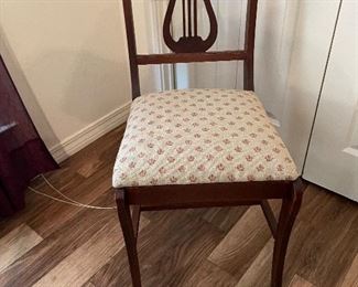 $48 - Lyre back side chair 