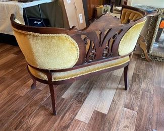 $350 - Rounded back American small setee 