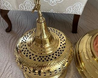 20 - $250 	Brass & copper Turkish cooking stove  32Tx22W				
